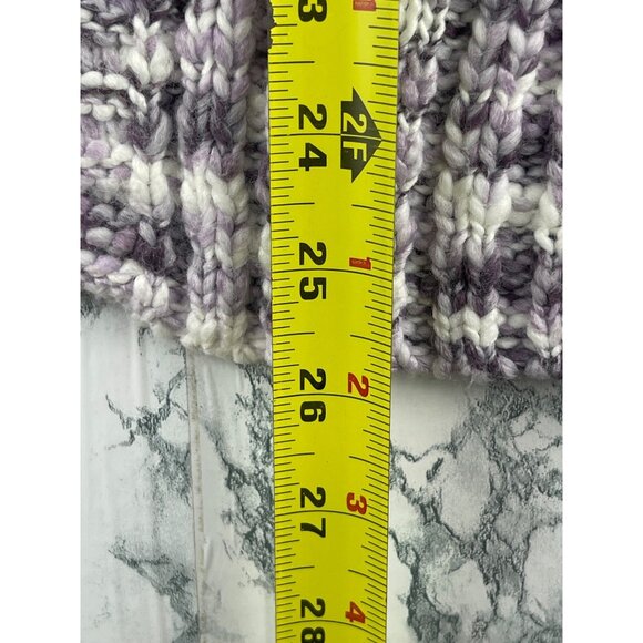 Hippie Rose Lavender Combo Knit Cardigan Sweater S - Picture 4 of 12